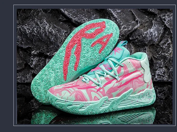 Cushioned High-Top Basketball Shoes