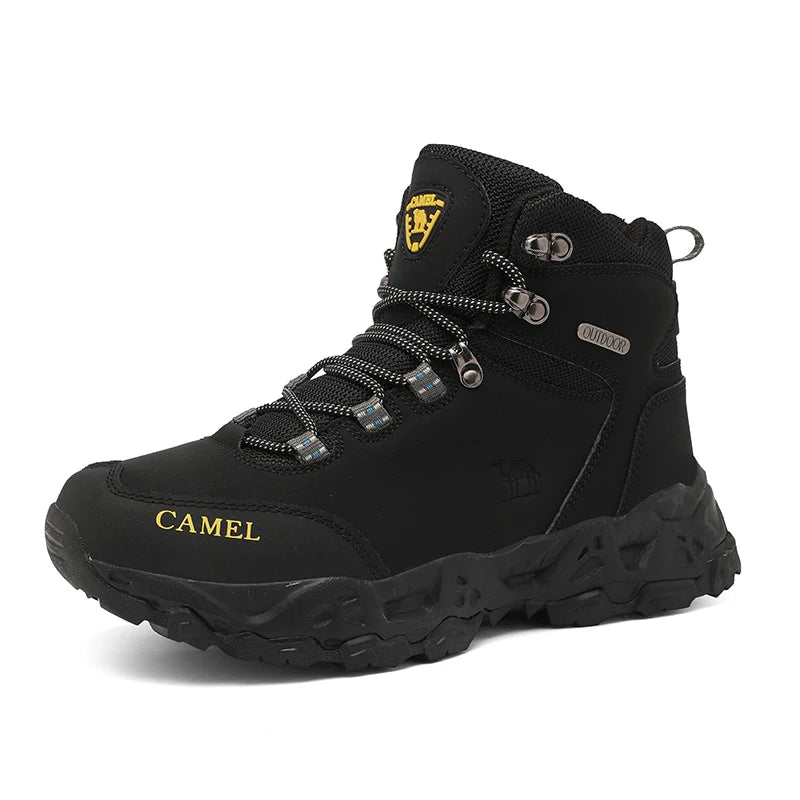 Men's Leather Hiking Shoes — Waterproof Trekking Sneakers