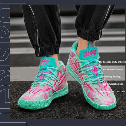 Cushioned High-Top Basketball Shoes