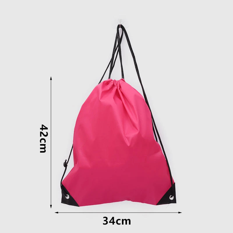 Drawstring Gym Bag with Clothes &amp; Shoe Storage