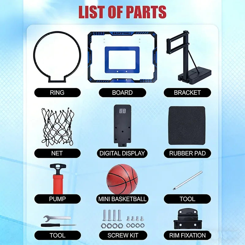 Over-Door Basketball Hoop Set