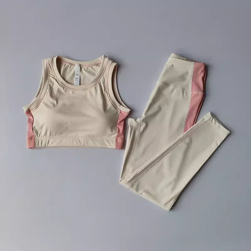 Two-Piece Yoga Set — Colorblock