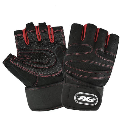 Half-Finger Wrist Wrap Gloves