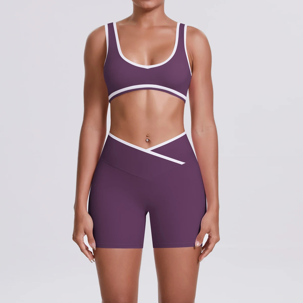Quick-Dry Camisole Sports Bra & Shorts Set