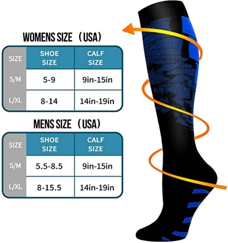Medical Compression Running Socks (20-30mmHg)