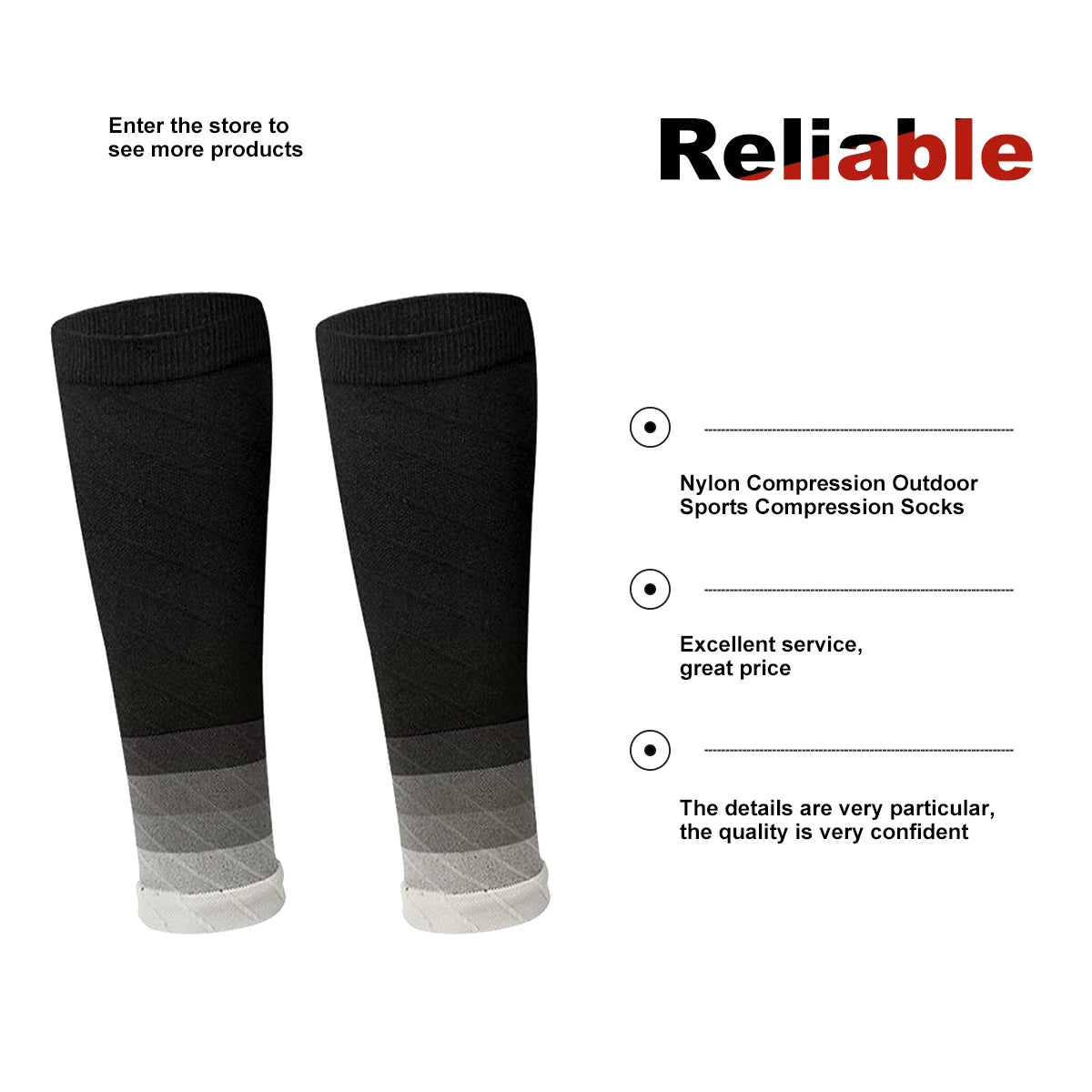 Calf Support Compression Running Socks