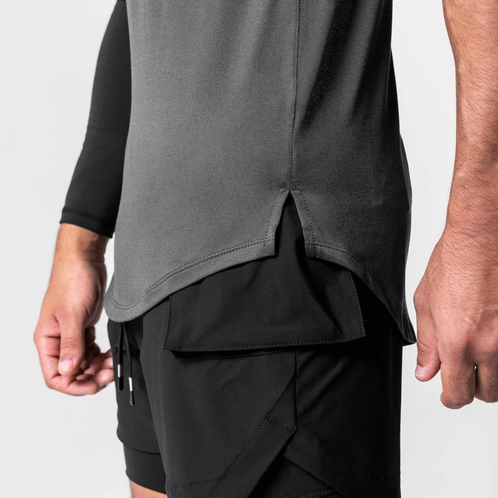Men's Mesh Splice Tank Top