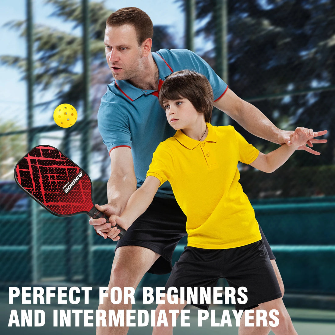 Fiberglass Pickleball Paddle Set (4 Paddles)
