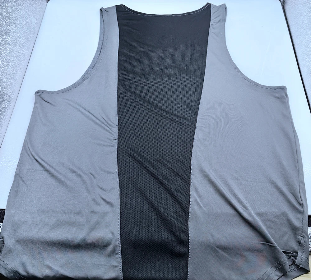 Men's Mesh Splice Tank Top