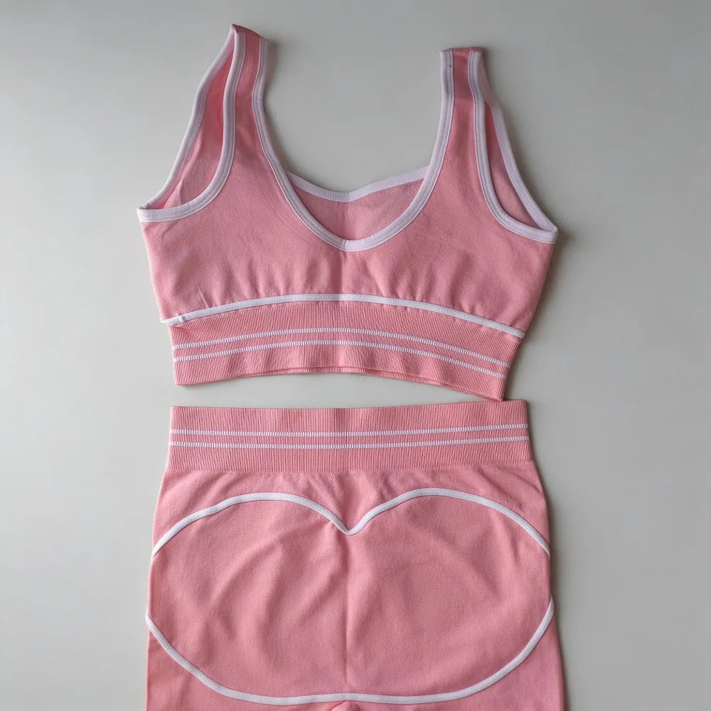Seamless Performance Set — Sports Bra & High-Waist Leggings