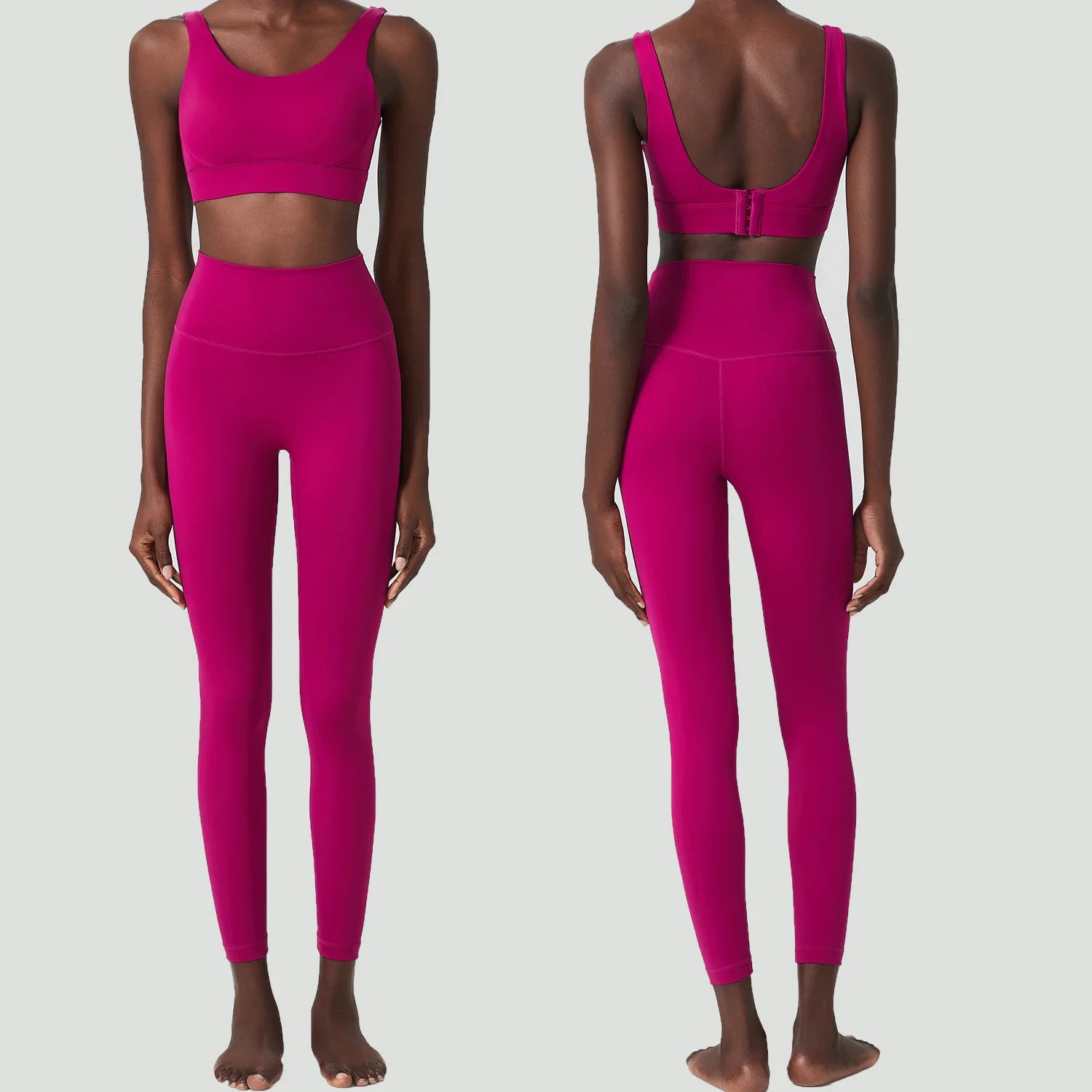 Open-Back Sports Bra Set