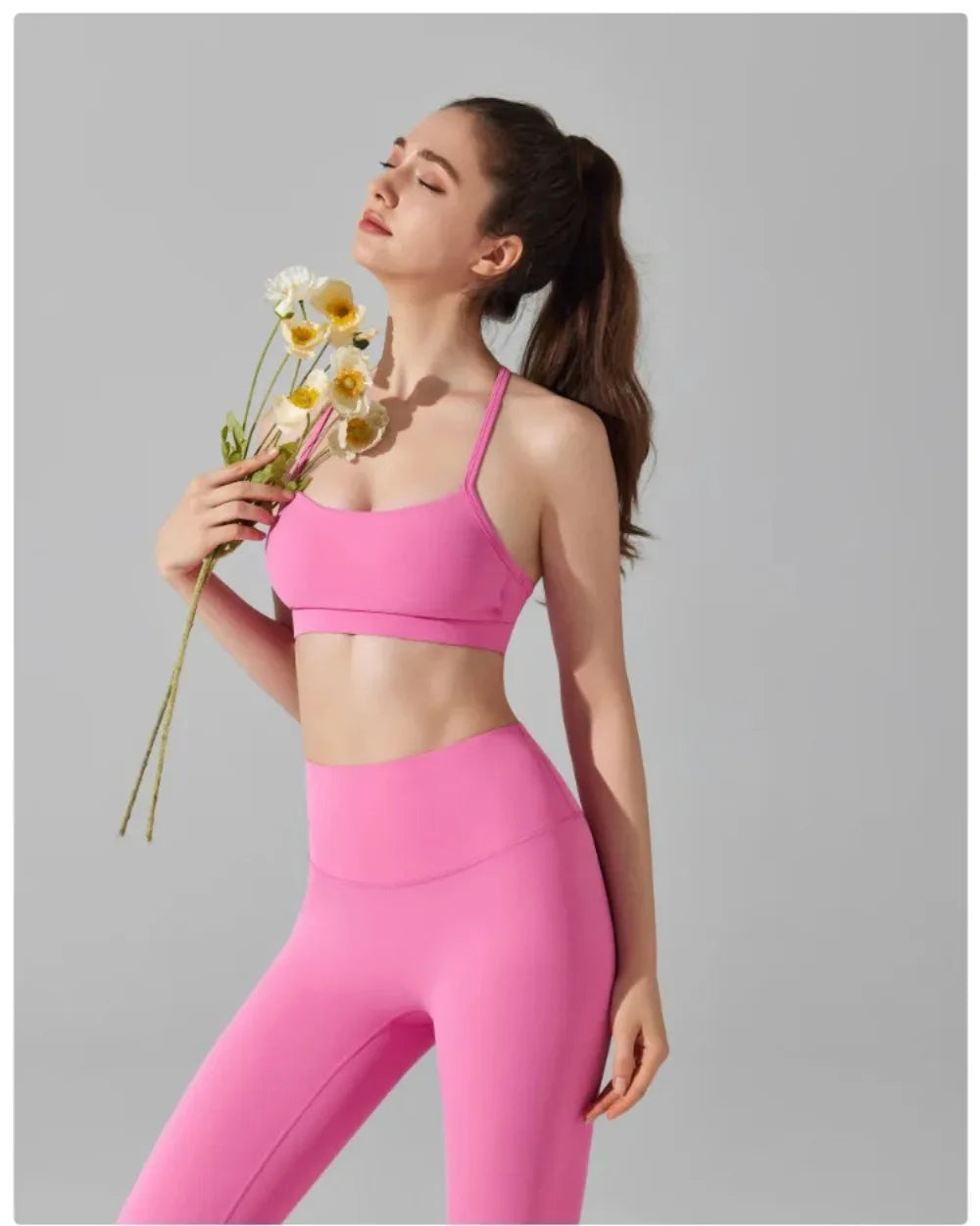 Sports Bra &amp; High-Waist Leggings Set