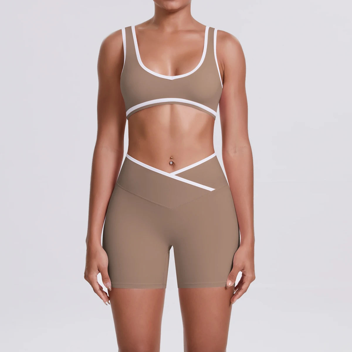 Quick-Dry Camisole Sports Bra & Shorts Set