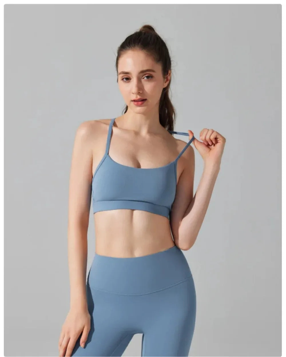 Sports Bra &amp; High-Waist Leggings Set