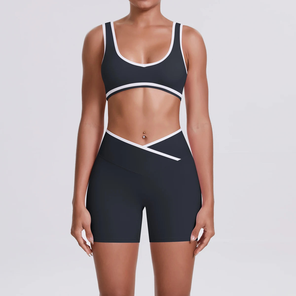 Quick-Dry Camisole Sports Bra & Shorts Set