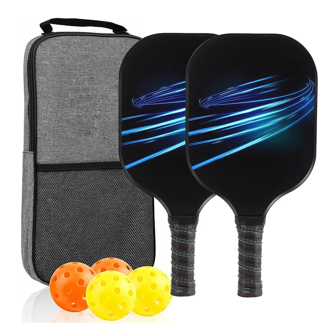 USAPA-Approved Fiberglass Pickleball Paddle Set