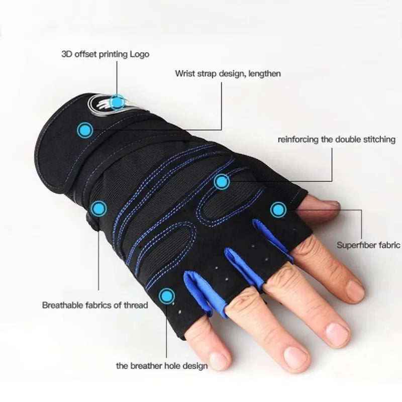 Wristband Weightlifting Gloves