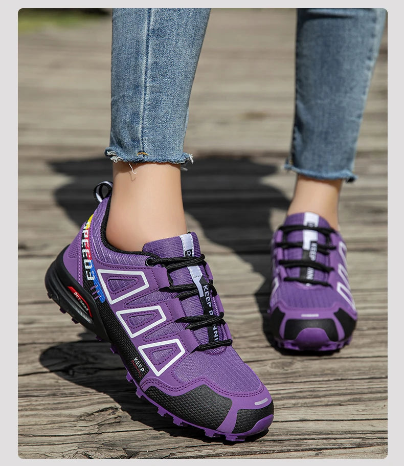 Women's Waterproof Hiking Shoes — All-Terrain Trail Sneakers