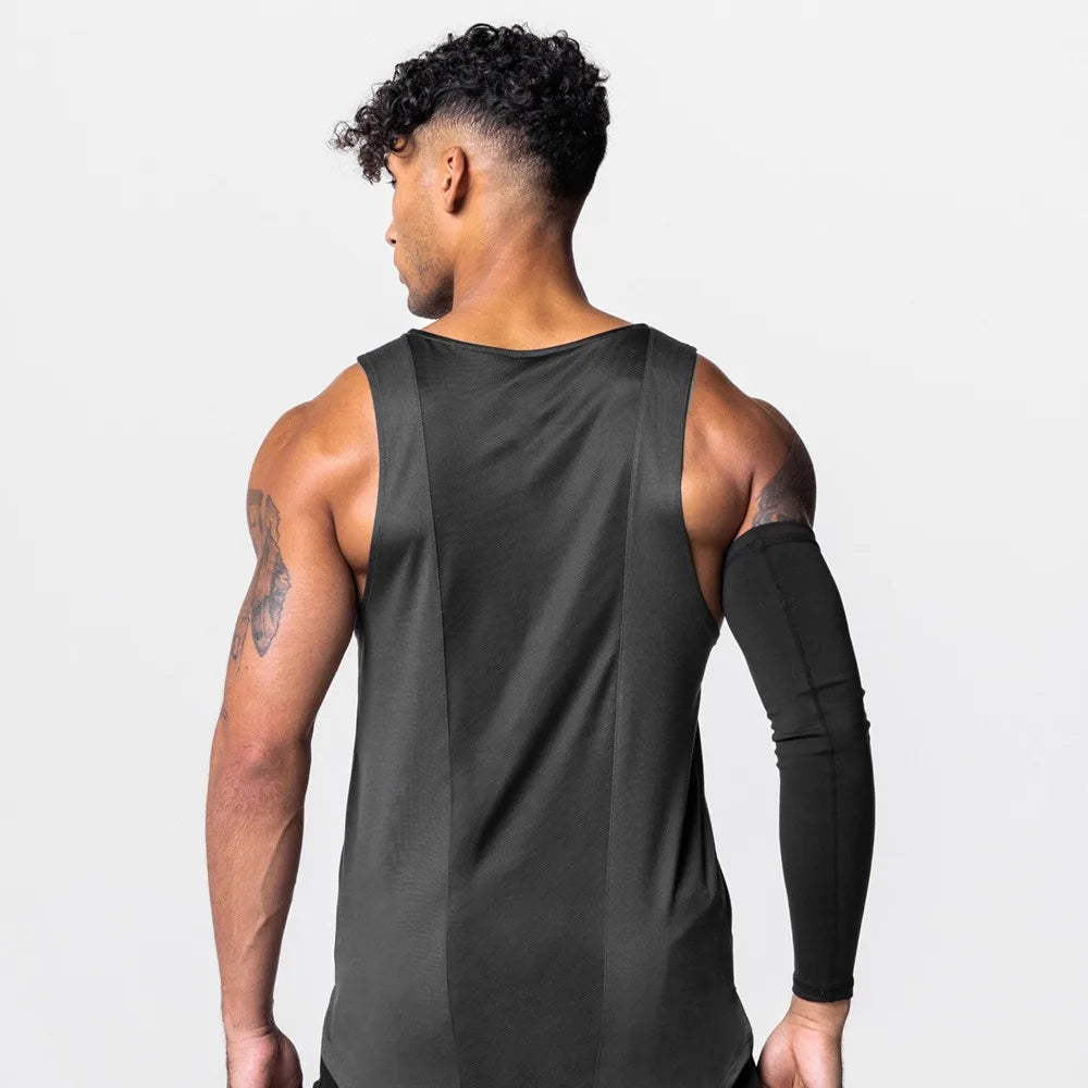 Men's Mesh Splice Tank Top