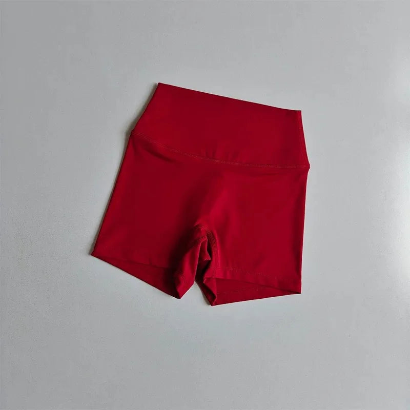 Open-Back Sports Bra & High-Waist Shorts Set