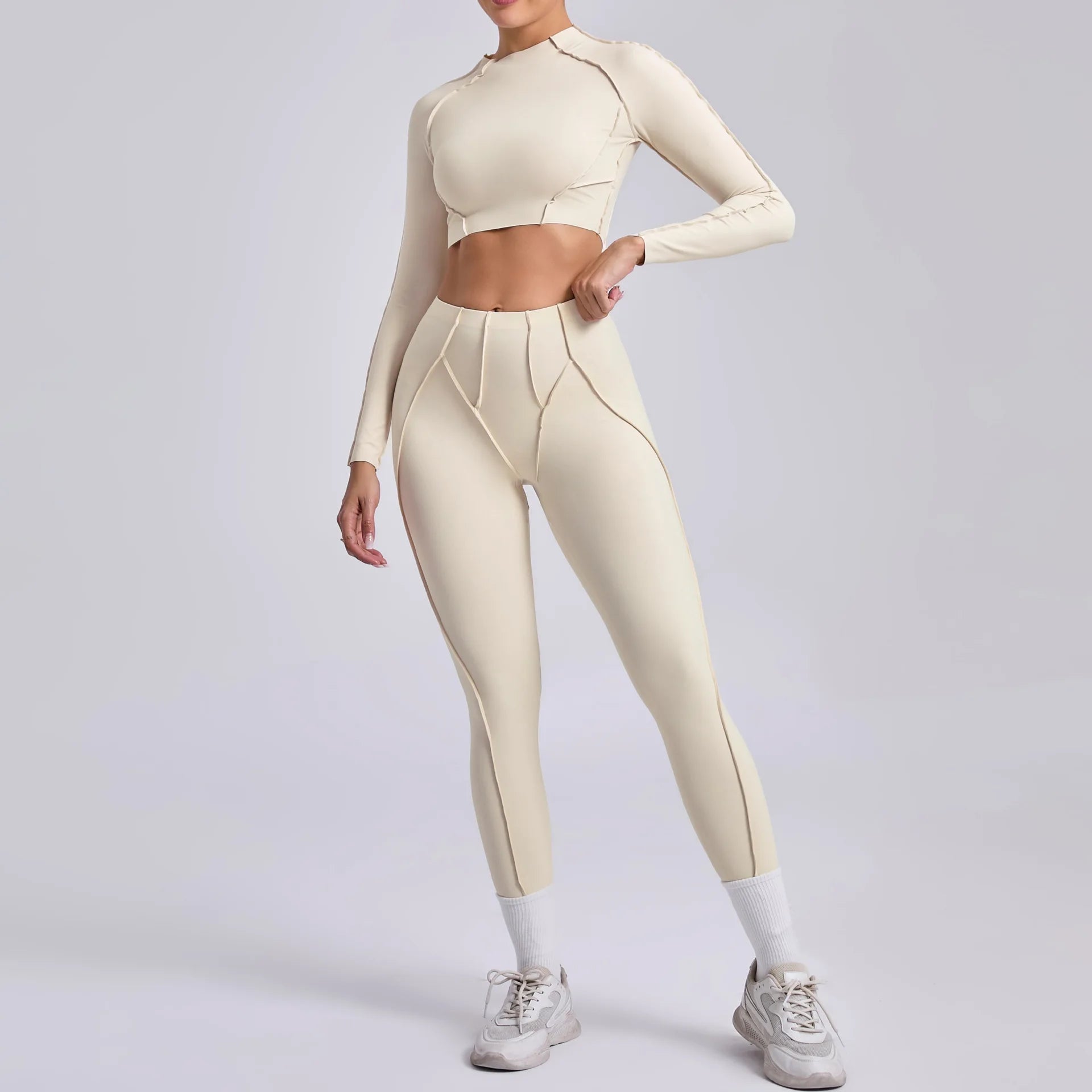Long-Sleeve Push-Up Yoga Tracksuit