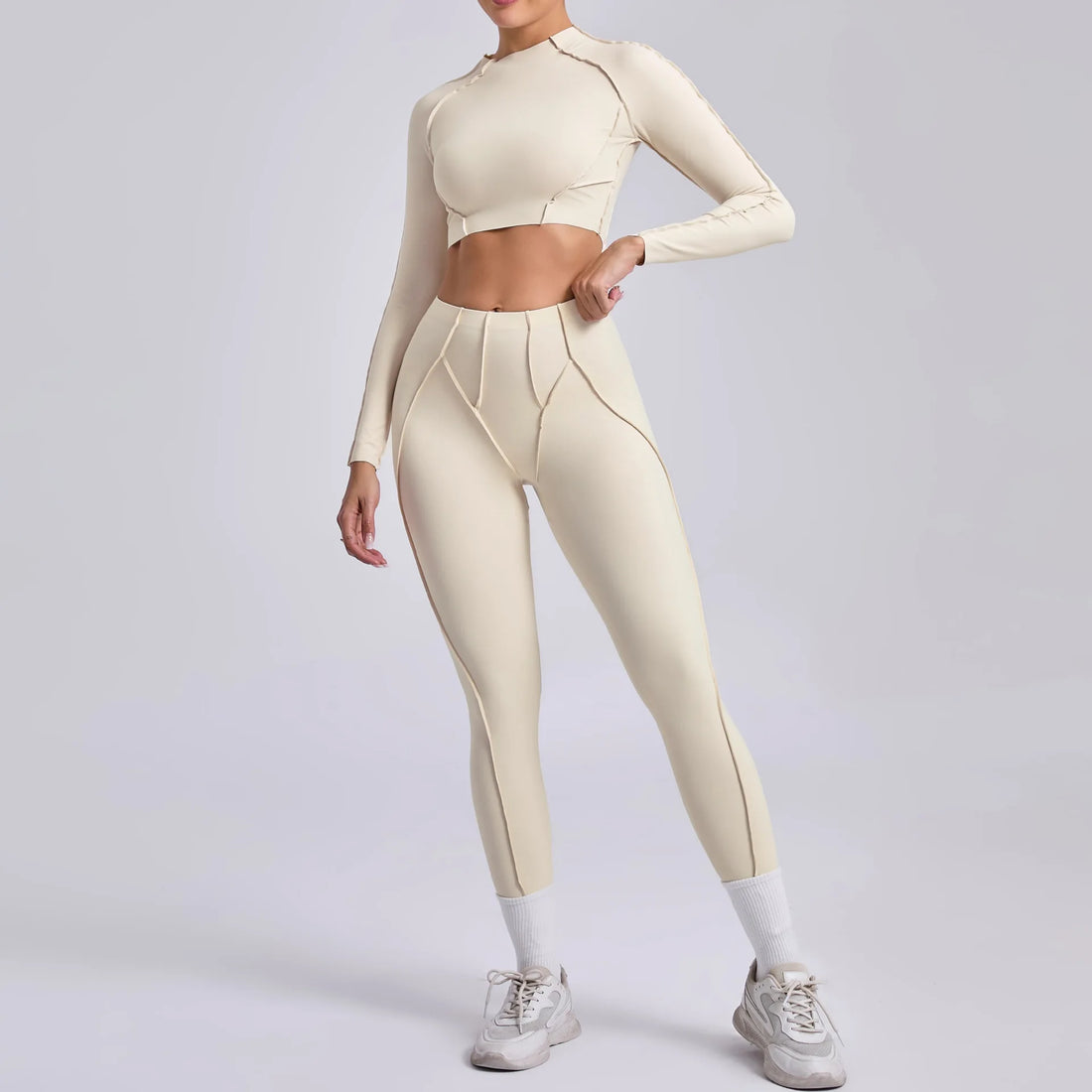 Long-Sleeve Push-Up Yoga Tracksuit