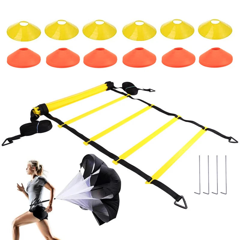 Agility Training Set (Cones, Ladder &amp; Chute)