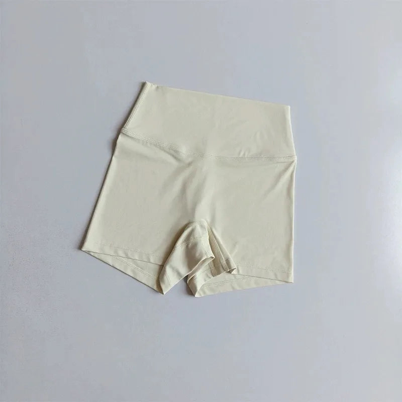 Open-Back Sports Bra & High-Waist Shorts Set