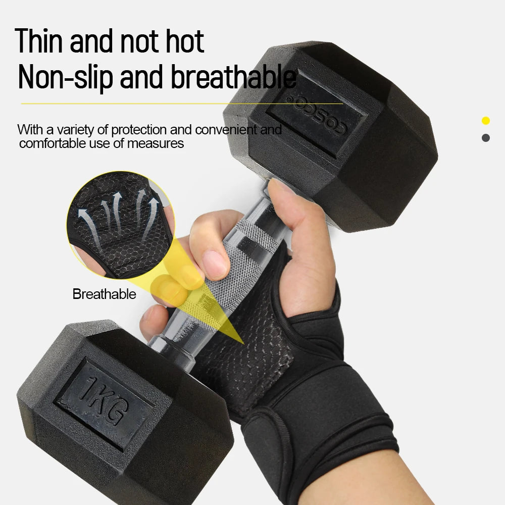 Half-Finger Palm Protector Training Gloves