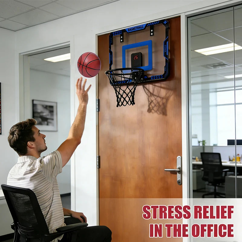 Over-Door Basketball Hoop Set
