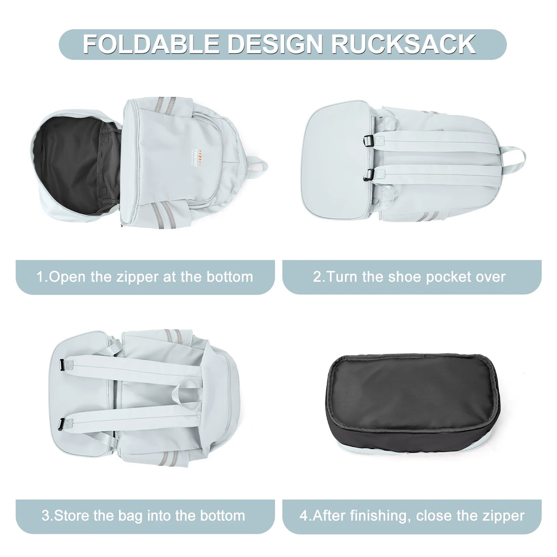 Women's Gym Backpack with Shoe Compartment