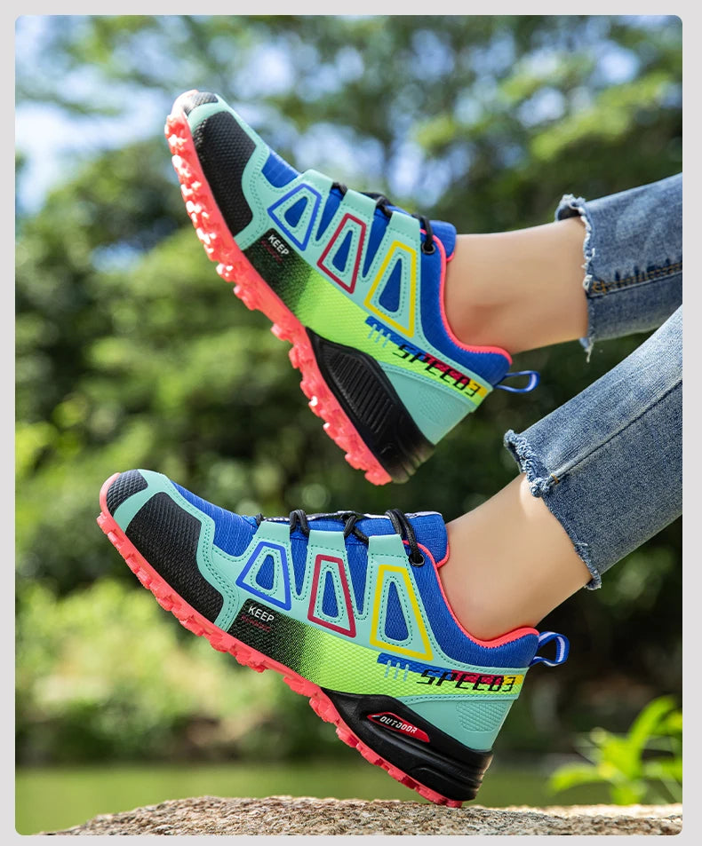 Women's Waterproof Hiking Shoes — All-Terrain Trail Sneakers