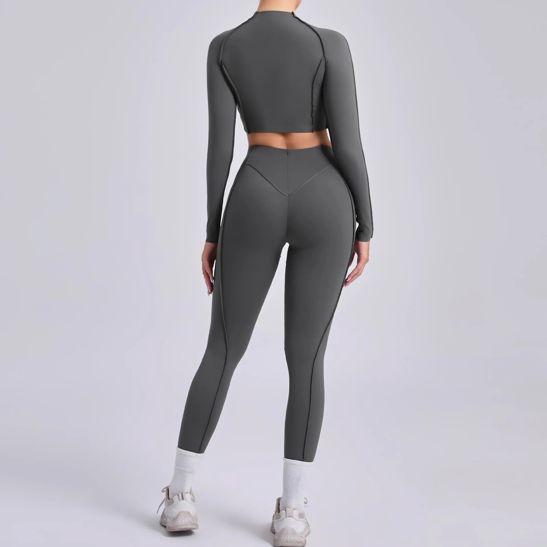 Long-Sleeve Push-Up Yoga Tracksuit