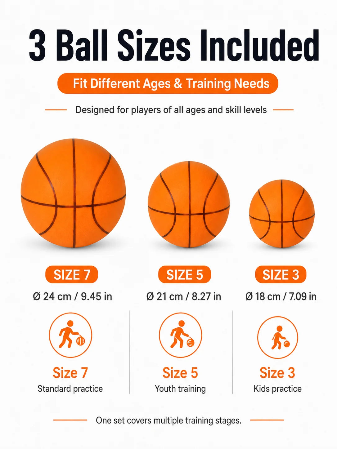 Basketball Training Mat &amp; Silent Ball Set