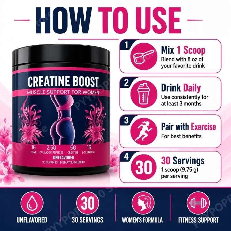 Women's Creatine &amp; Collagen Recovery Supplement