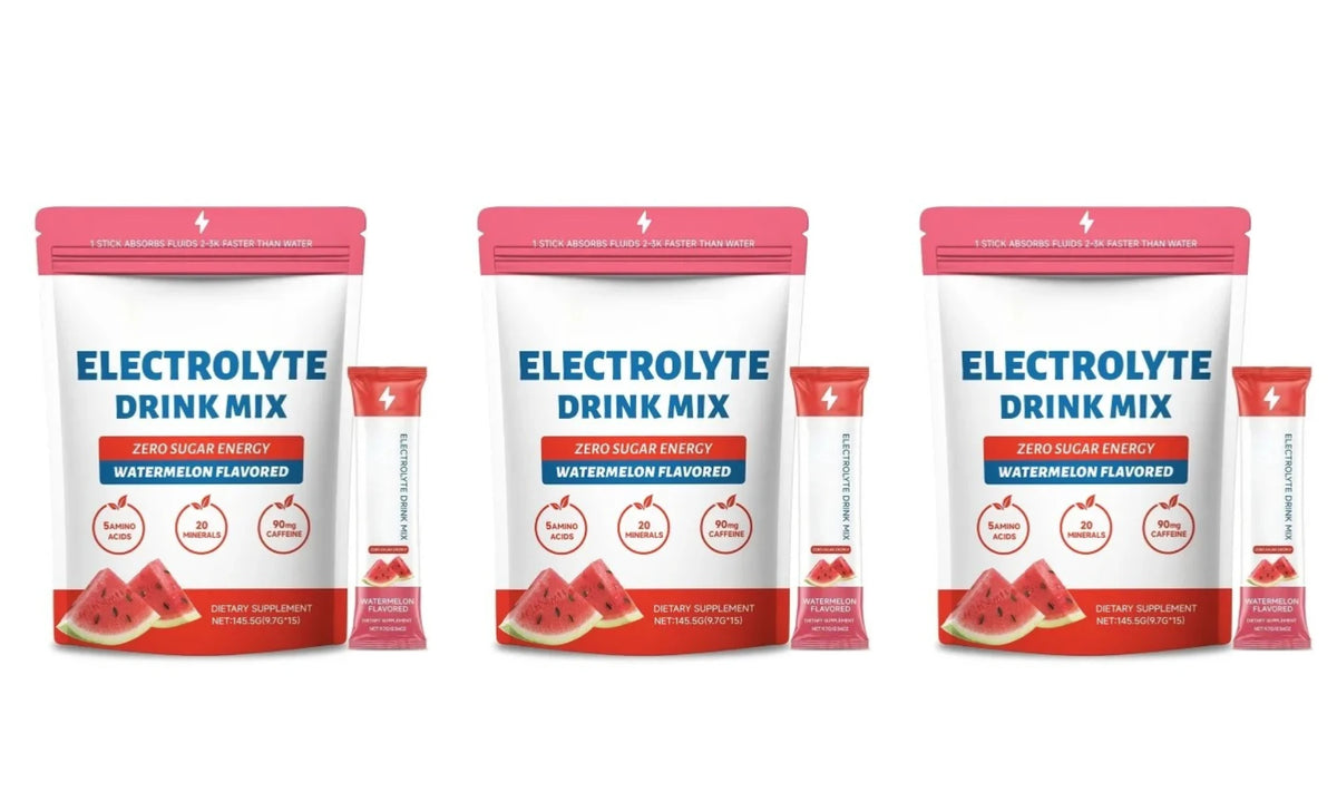 Watermelon Electrolyte Hydration Sticks