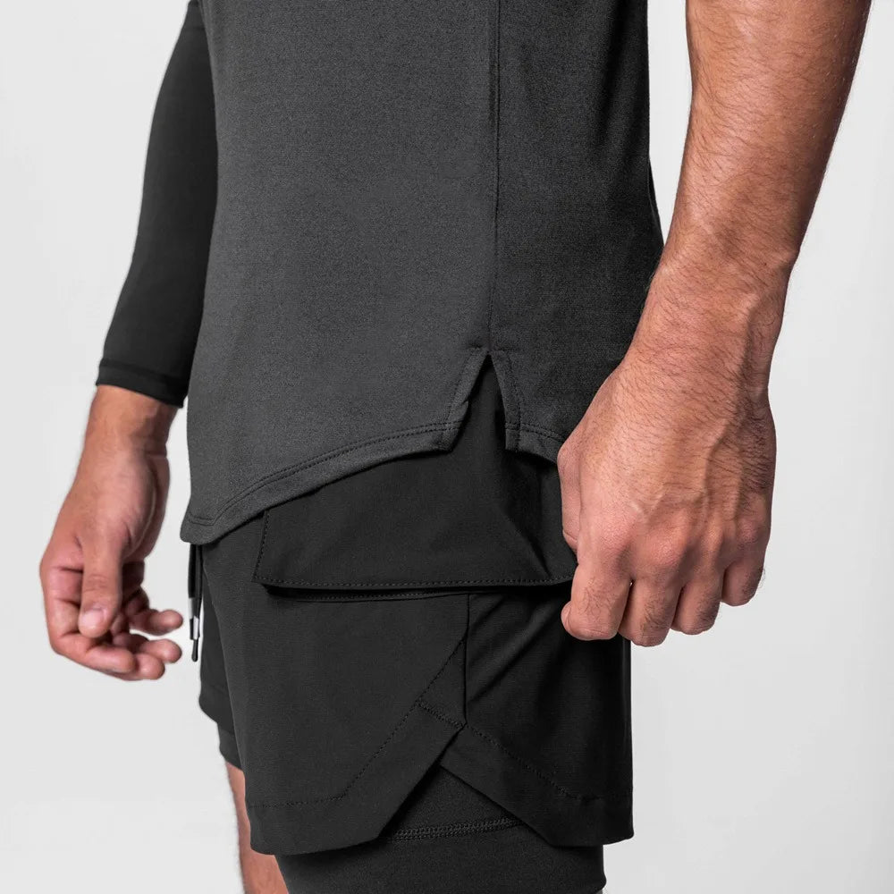 Men's Mesh Splice Tank Top