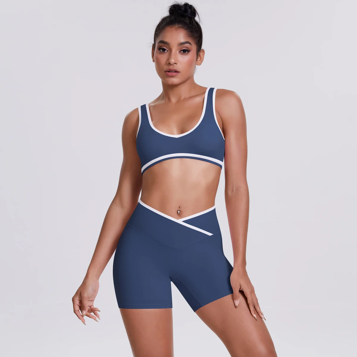 Quick-Dry Camisole Sports Bra & Shorts Set