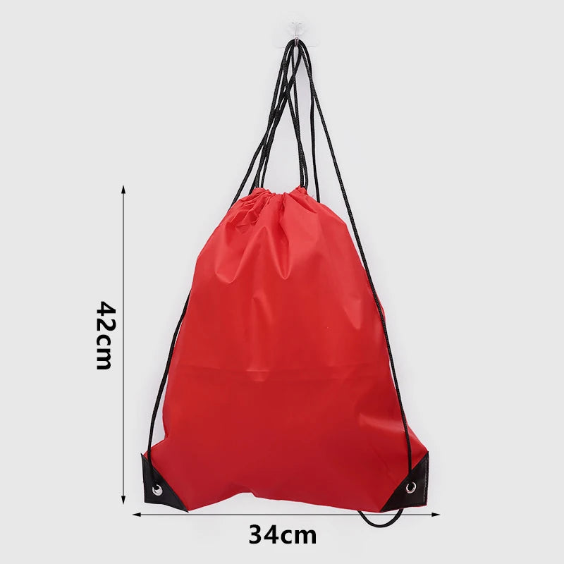Drawstring Gym Bag with Clothes &amp; Shoe Storage