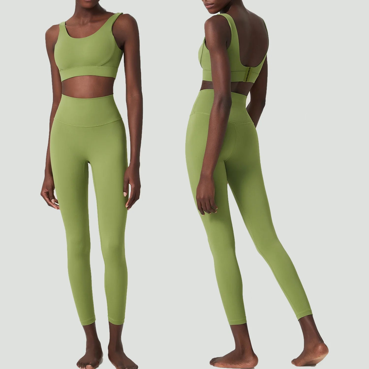 Open-Back Sports Bra Set