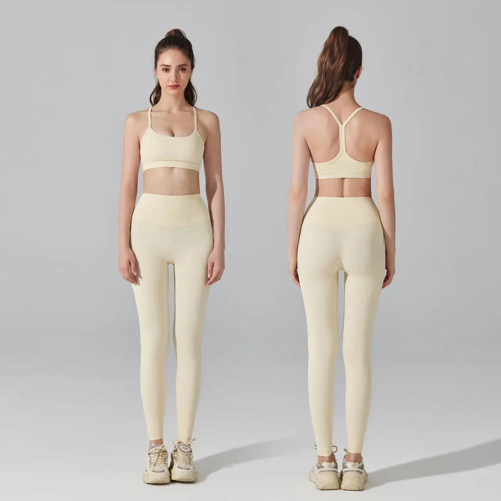 Sports Bra &amp; High-Waist Leggings Set