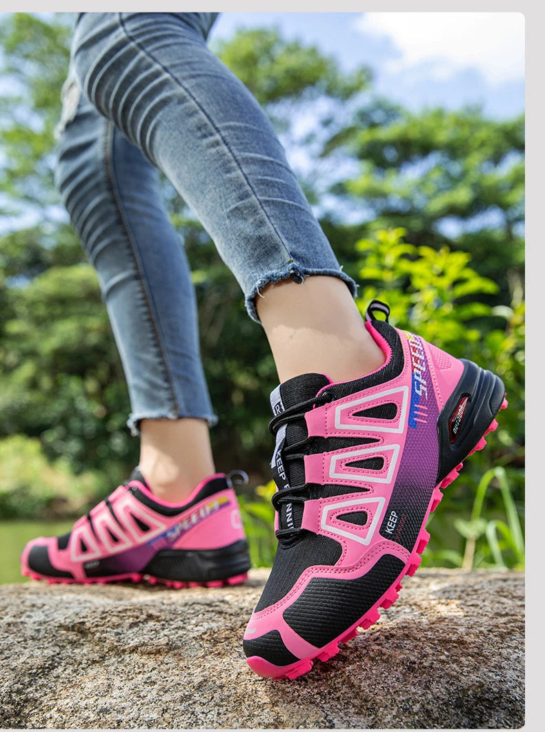 Women's Waterproof Hiking Shoes — All-Terrain Trail Sneakers