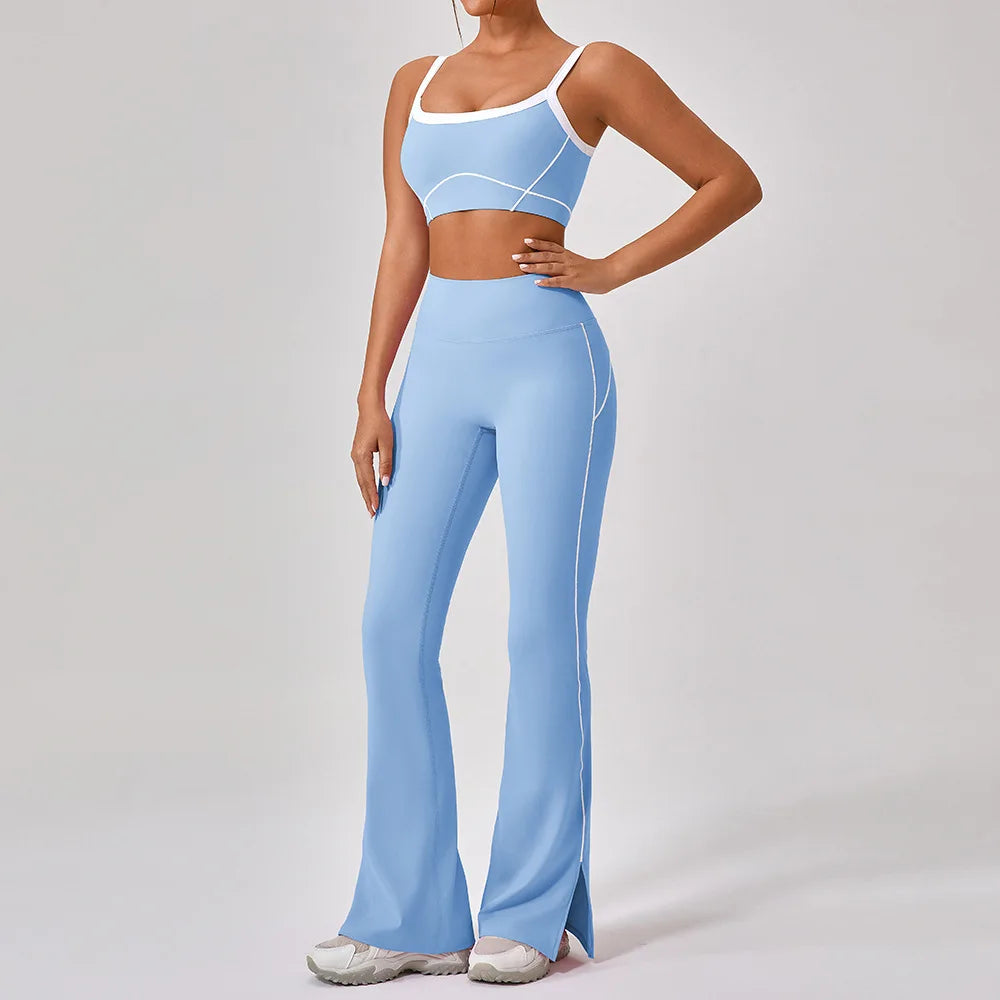 Wide-Leg Flare Yoga Set