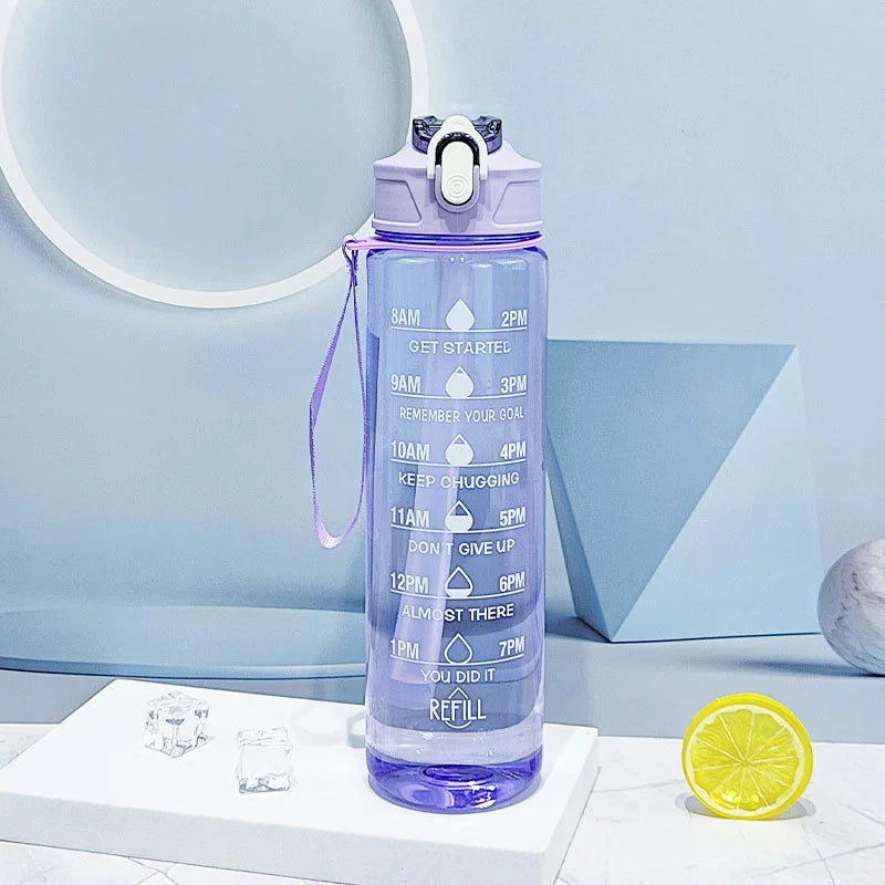 Time-Tracking Sports Water Bottle