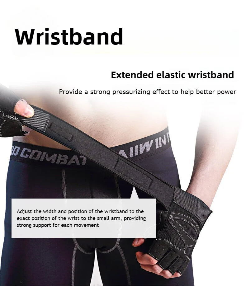 Half-Finger Wrist Wrap Gloves