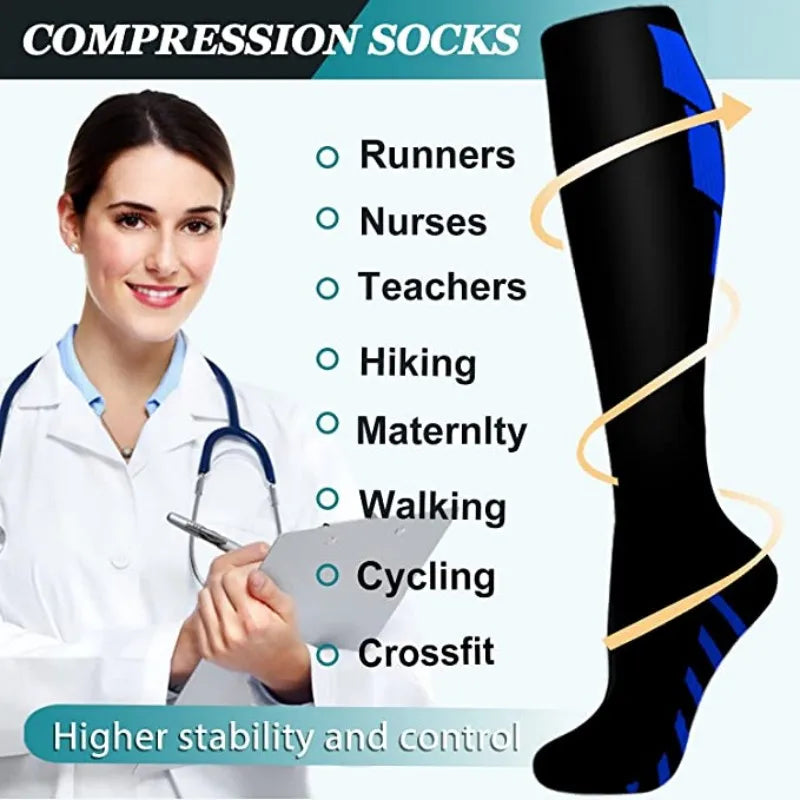 Medical Compression Running Socks (20-30mmHg)
