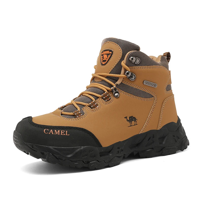 Men's Leather Hiking Shoes — Waterproof Trekking Sneakers