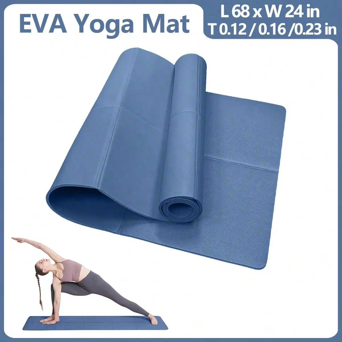 Yoga &amp; Pilates Mat (Multiple Thickness)