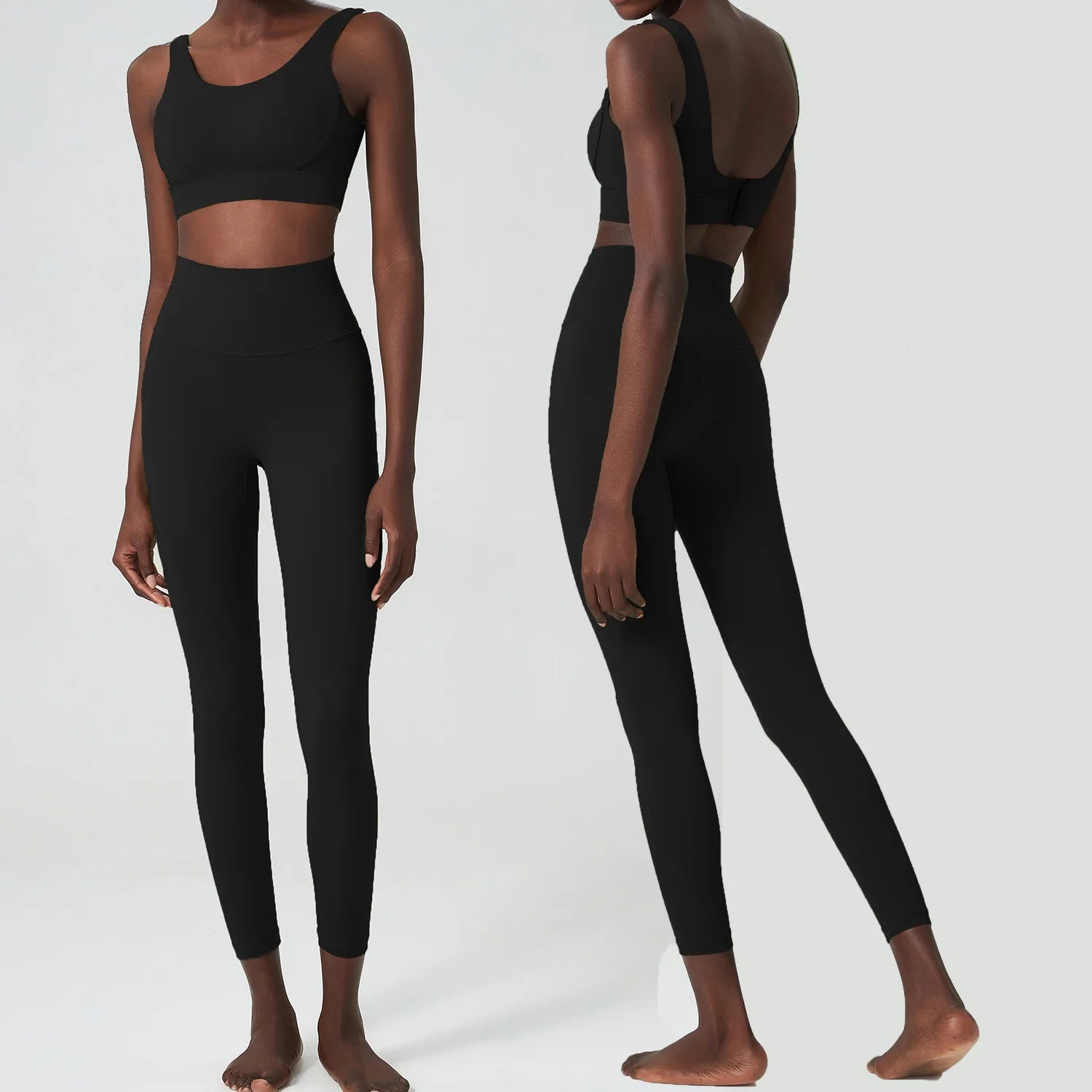 Open-Back Sports Bra Set