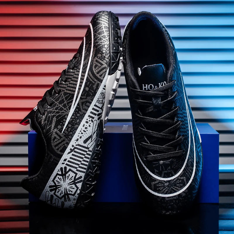 Indoor Five-a-Side Soccer Shoes — High-Top Turf Trainers